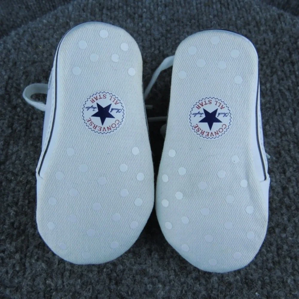 Converse Boys Sneaker Size T 3 Medium Shoes White Synthetic Lace‎ Up